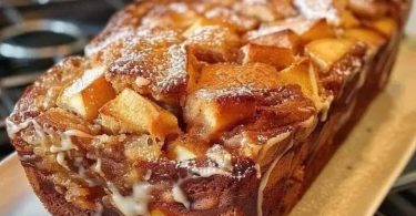 Apple Cinnamon Bread Pudding Loaf