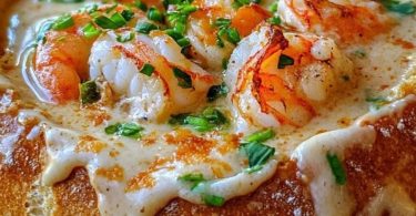 Creamy Shrimp Chowder in a Bread Bowl
