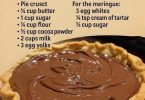 Old-Fashioned Chocolate Pie with silky chocolate custard in a flaky crust