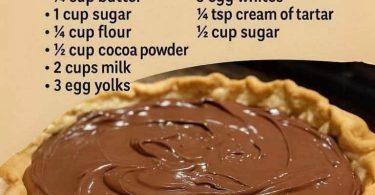 Old-Fashioned Chocolate Pie with silky chocolate custard in a flaky crust